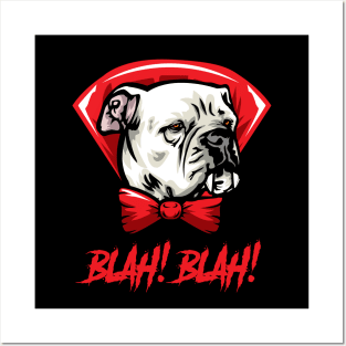 American Bulldog Halloween Vampire Posters and Art